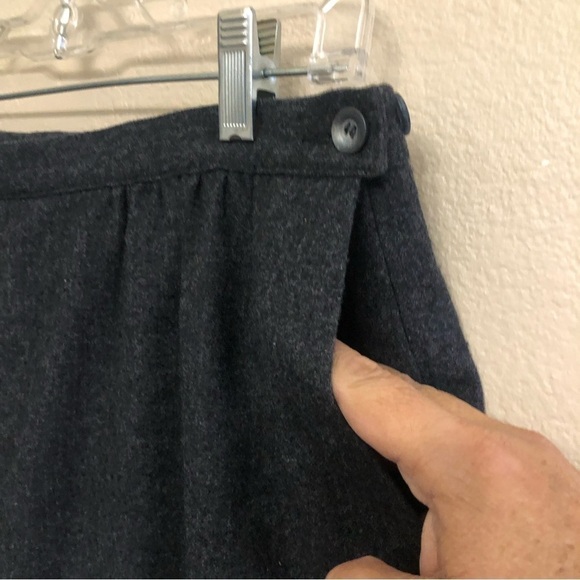 Vintage Pendleton Womens 100% Virgin Wool Dark Gray Pencil Skirt Size M - Picture 3 of 9